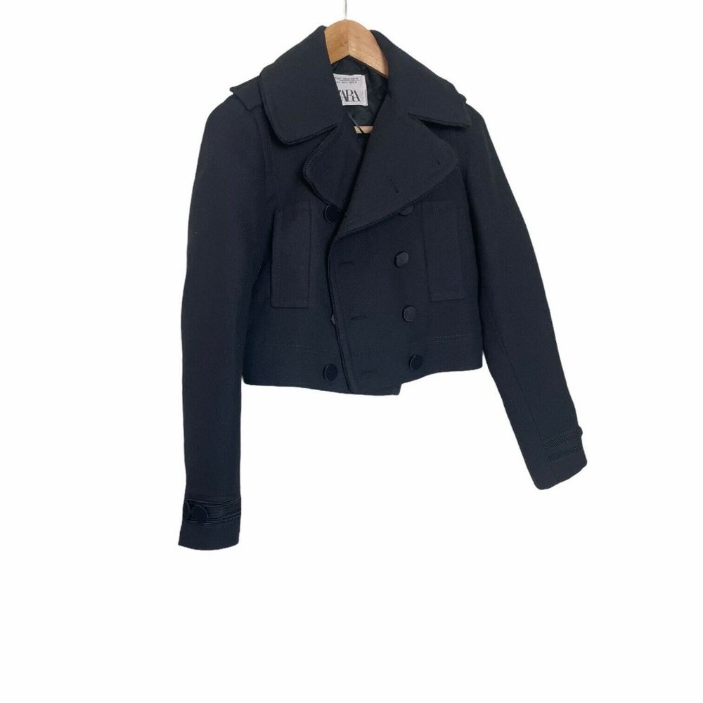 Zara Studio Collection Black Crop Jacket S